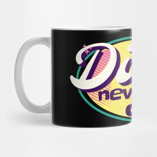 DISCO  - Never Dies Retro (yellow/pink/aqua) Mug